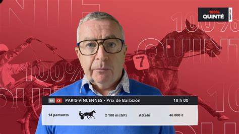 100 Quinté Pronostics du Lundi 28 Août Prix de Barbizon sur l