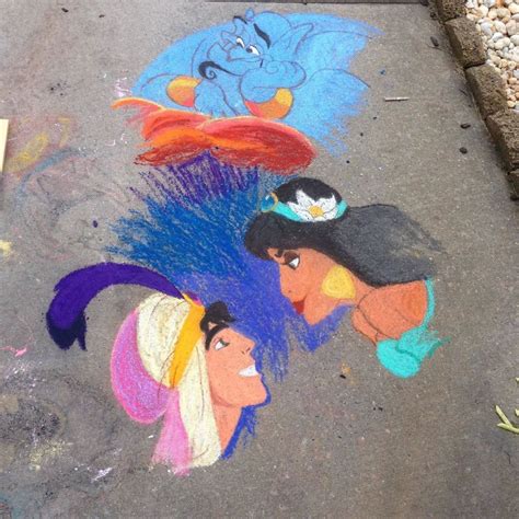 These Disney Sidewalk Chalk Drawings Are Too Cute For Words Sidewalk