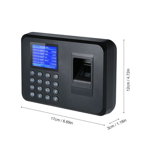 Biometric Fingerprint Attendance Machine 2 4 TFT Vicedeal