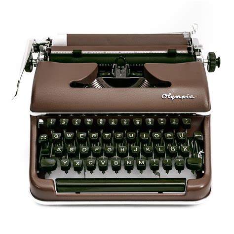 typewriter olympia sm dark brown blackbird typewriters blackbird typewriters