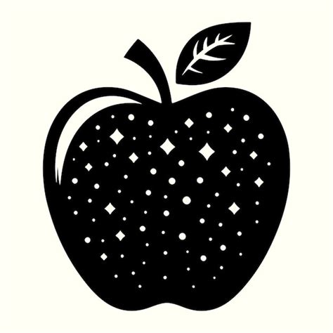 Apple Silhouette Vector Illustration Premium AI Generated Vector