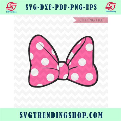 Minnie Mouse Bow Svg Minnie Mouse Cute Bow Svg And Png Instant