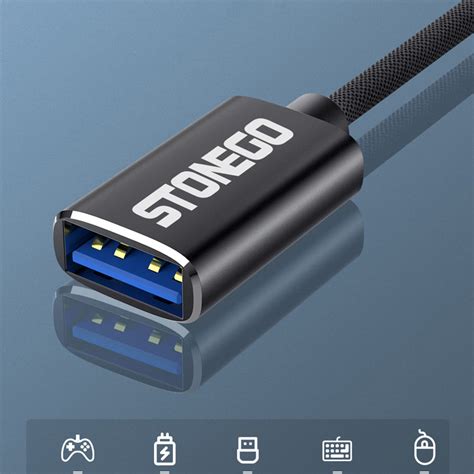 Cable Adaptador Otg Stonego Usb 30 Hembra A Micro Usb Y Tipo C Macho