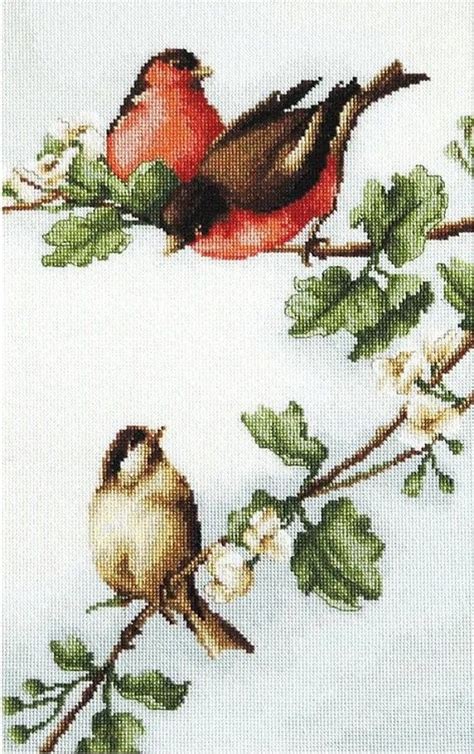 Garden Birds Cross Stitch Kit Spring Garden X Stitch Song Birds On The Branck Counted Cross