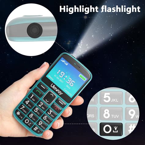 Uleway Big Button Mobile Phone for Elderly | Dual Sim Unlocked | SOS ...