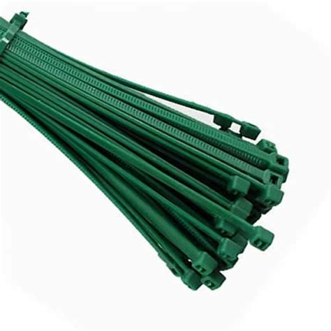 Dark Green Cable Ties (Zip Ties) - Pack of 100