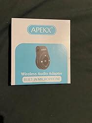 Apekx Adaptador De Audio Bluetooth Con Clip Para Auriculares