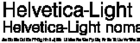 Helvetica-Light - Інформаційний каталог шрифтів