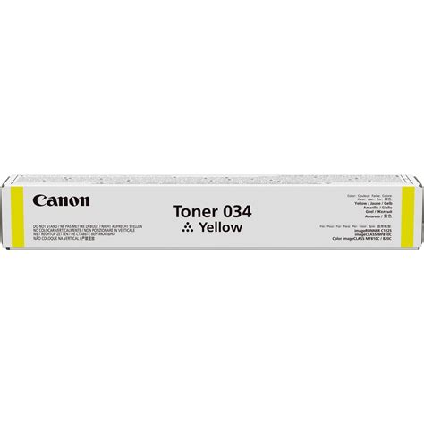 Canon 034 Yellow Toner Cartridge 9451B001AA B H Photo Video