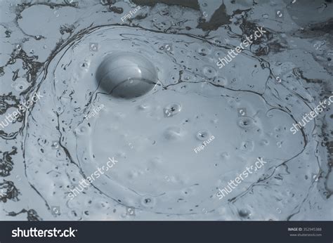 Hot Boiling Mud Fumarole Bubbling Exploding Stock Photo 352945388