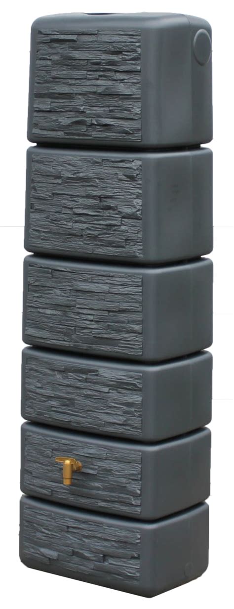 Garantia Cuve Slim Stone Gris Granite Avec Robinet 300 L Jardiland