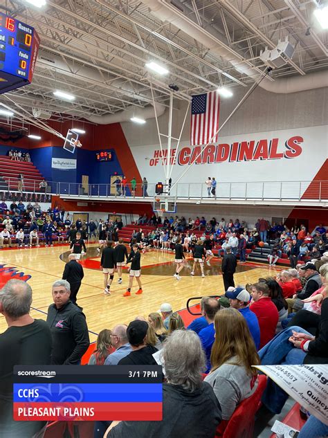 The Central Catholic Saints Defeat The Pleasant Plains Cardinals 33 To