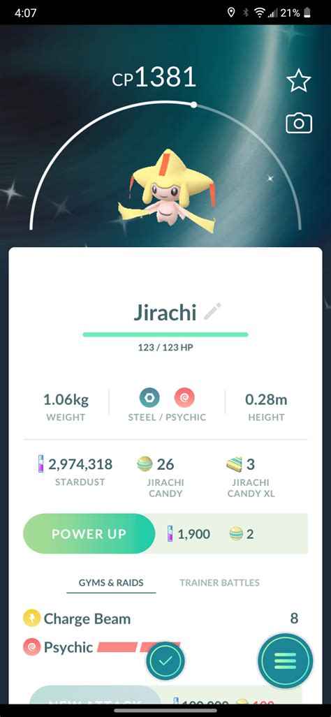 Pogo Shiny Jirachi Finally R Shinypokemon