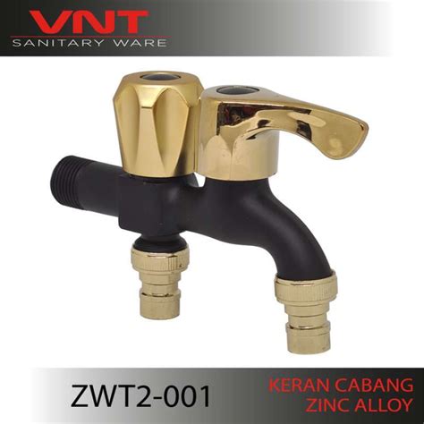 Promo Vnt Kran Air Cabang Double Inch Mesin Cuci Keran Taman Tembok