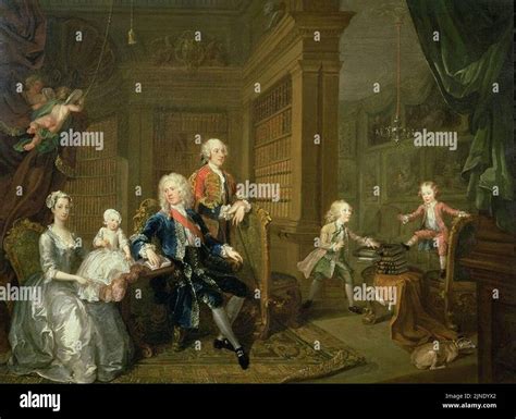 The Cholmondeley Family, William Hogarth, 1732 Stock Photo - Alamy