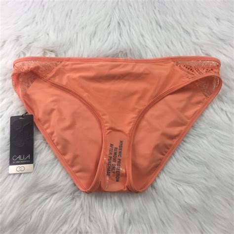 Calia By Carrie Underwood Swim Calia By Carrie Lace Pieced Orange Bikini Bottoms Poshmark