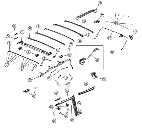 Jeep Wrangler Yj Soft Top Parts Diagram Jeep Wrangler Jl Sof