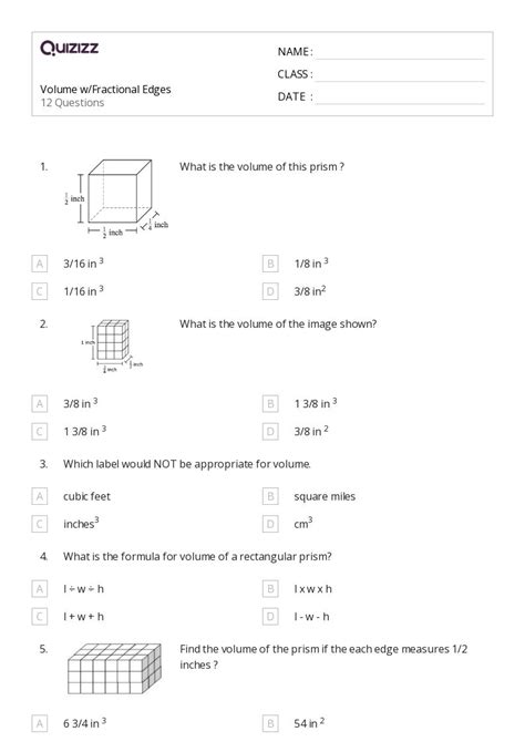 50 Cubes Worksheets On Quizizz Free And Printable