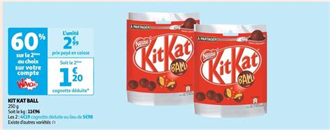 Promo Kit Kat Ball Kit Kat Ball Chez Auchan