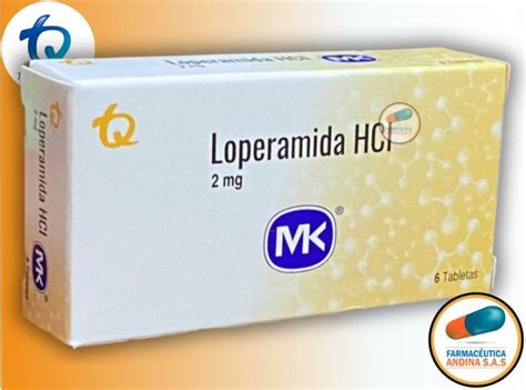 LOPERAMIDA 2 MG CAJA X 6 TABLETAS MK