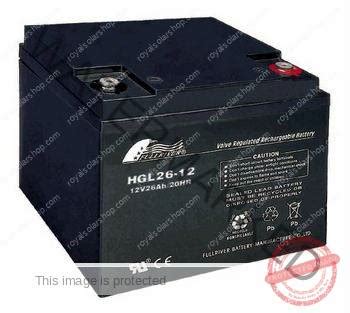 Fullriver 26ah 12v Deep Cycle HGL Battery Royal Solar Shop