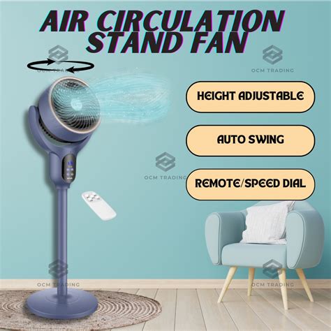 Ocm Yangzi Stand Fan Cooling Air Circulation Fan Electric Fan Speed