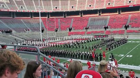 The Ohio State Marching Band Tbdbitl Rap Entrance At Buckeye Kick Off