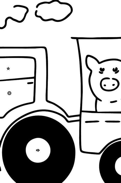 Tractor With Trailer Coloring Page ♥ Online Or Printable For Free