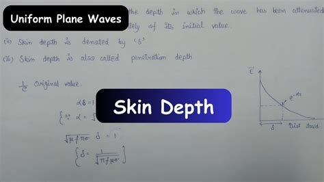 Skin Depth Skin Effect Basics Of Skin Effect Derivation Of Skin