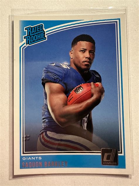 K Donruss Saquon Barkley Rr Rc Ebay