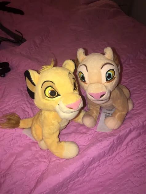 Disney Store Lion King Simba And Nala Soft Toy Plush Bundle Stamped