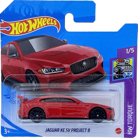 Hot Wheels Jaguar XE SV Project Red HW Torque Short Card GRY COMES