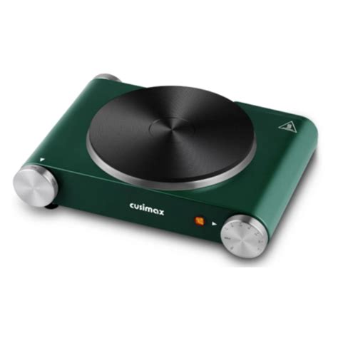 Cusimax W Electric Hot Plate Cast Iron Single Burner For Cooking Stainless Steel Countertop