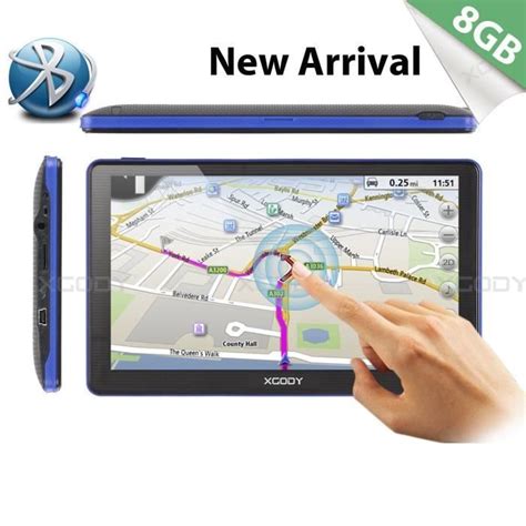 7 Pouces XGODY GPS Voiture Système de Navigaion Cartes Mise à jour