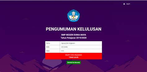 Aplikasi Program Kelulusan Siswa Berbasis Web Jual Software