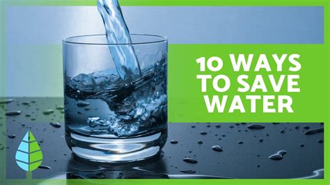 10 Actions To SAVE WATER Water Conservation Tips For Home Garden