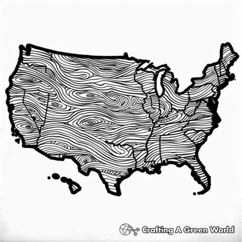 Us Map Coloring Pages - Free & Printable!