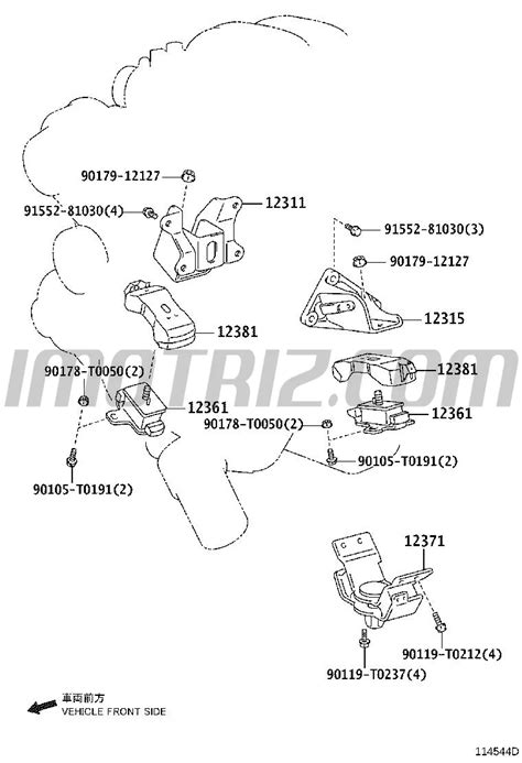 Soporte Motor Derecho Izquierdo Toyota Hilux Fortuner Soportes Toyota