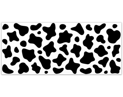 Cow Print Svg Libbey Glass Wrap Svg Cow Pattern Animal Print Etsy