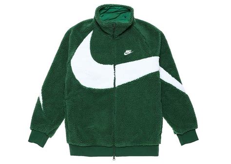 Nike Big Swoosh Reversible Boa Jacket Asia Sizing Gorge Green Nike