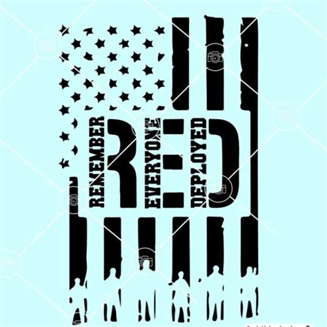 Remember Everyone Deployed Svg Red Friday Military Svg Etsy