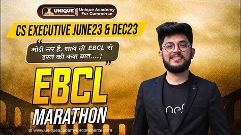 Cs Executive Ebcl Mini Marathon Negotiable Revision Pyqs June