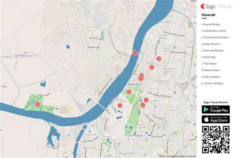 Howrah Printable Tourist Map | Tripomatic