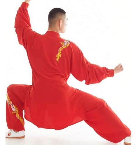 Tai Chi Clothing For Women Men Embroidered Dragon Phoenix Chinese Kung