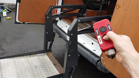 electric hydraulic lift ramp  van youtube