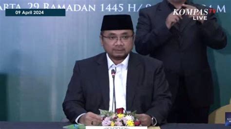 Hasil Sidang Isbat Pemerintah Resmi Tetapkan Hari Raya Idul FitrI 1445