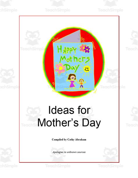 Ideas to Celebrate Mother's Day by Teach Simple