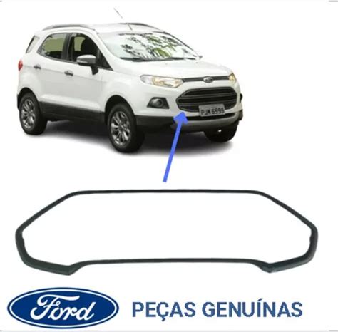 Moldura Cinza Grade Radiador Ford Nova Ecosport Parcelamento Sem Juros