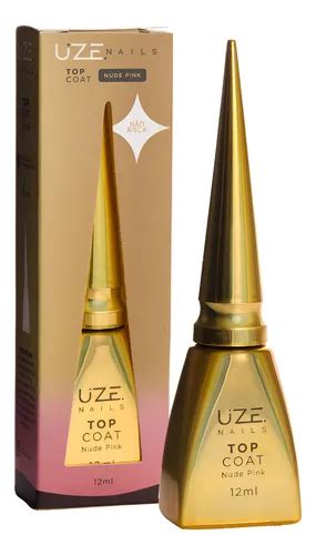 Top Coat Uze Nails Cores Cor Top Coat Nude Pink Mercadolivre