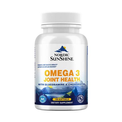 Buy Nordic Sunshine Omega 3 Joint Health With Glucosamine Chondroitin